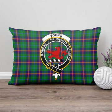 Young Tartan Pillow Cover with Family Crest