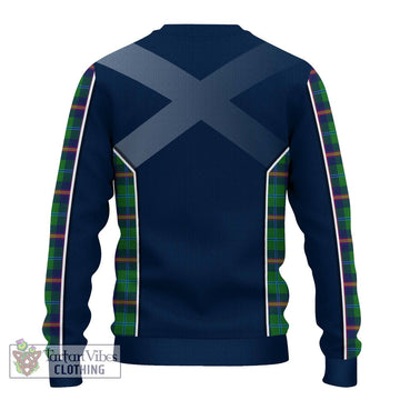 Young Tartan Knitted Sweater with Family Crest and Lion Rampant Vibes Sport Style - Tartan Vibes Clothing