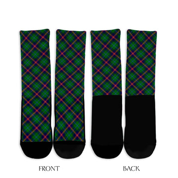 Young Tartan Crew Socks Cross Style