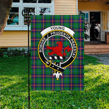 Young Tartan Flag with Family Crest - Tartan Vibes Clothing