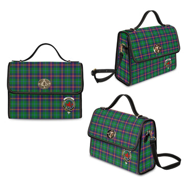 Young Modern Tartan Waterproof Canvas Bag with Family Crest