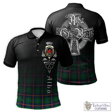 Young Tartan Polo Shirt Featuring Alba Gu Brath Family Crest Celtic Inspired