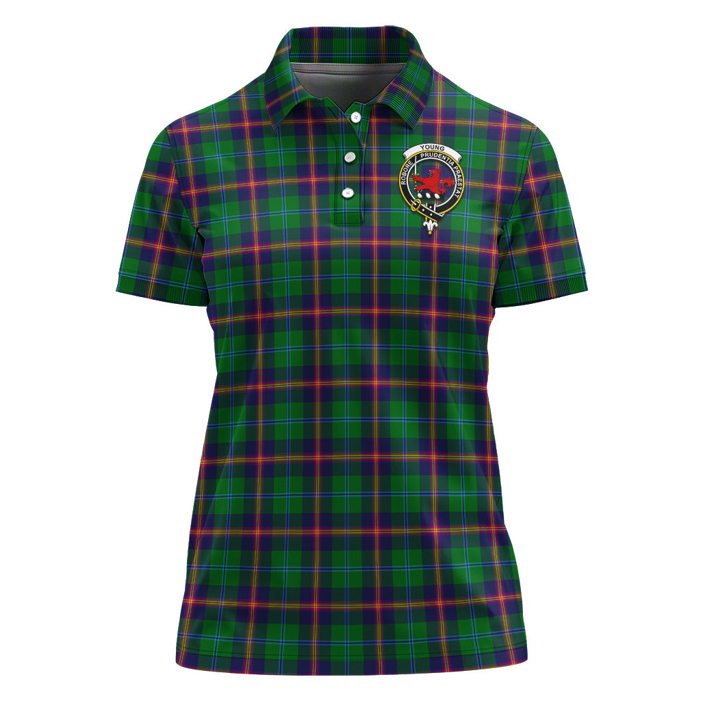 young-modern-tartan-polo-shirt-with-family-crest-for-women