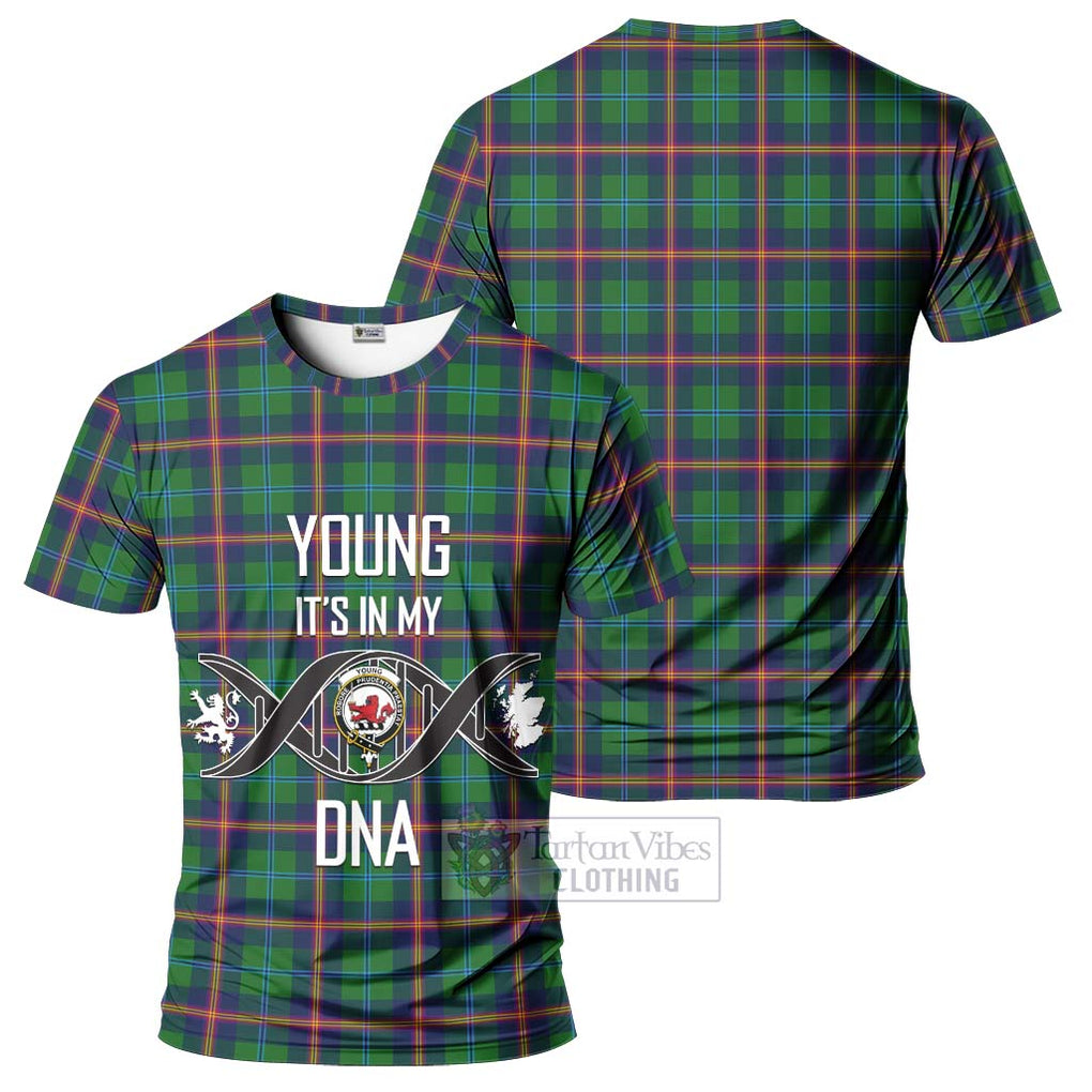 Young Tartan T-Shirt with Family Crest DNA In Me Style - Tartan Vibes Clothing