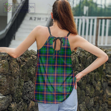 Young Tartan Loose Halter Neck Camisole