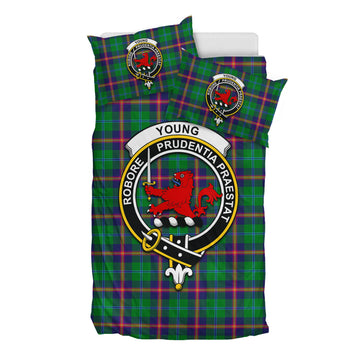Young Tartan Bedding Set with Family Crest