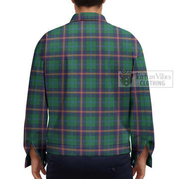 Young Tartan Unisex Lapel Cotton Jacket
