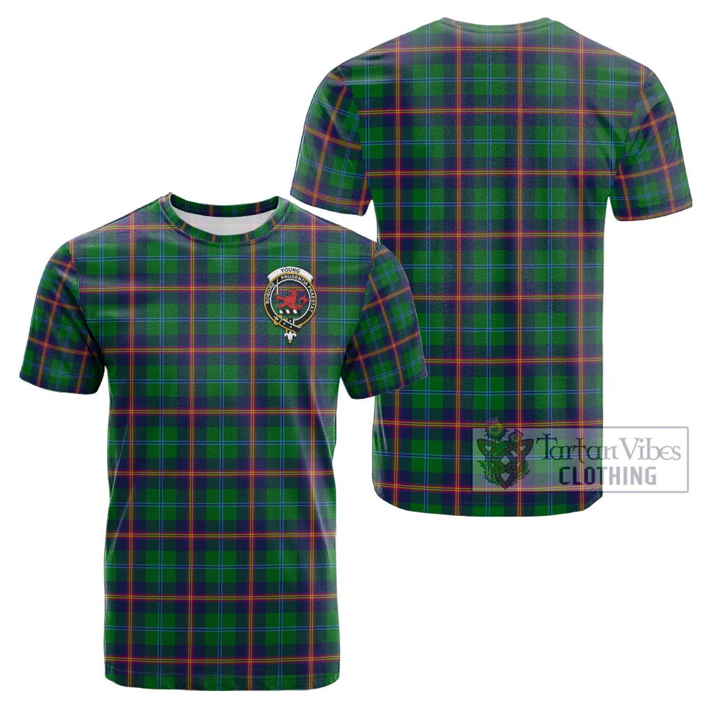 Young Tartan Cotton T-Shirt with Family Crest Kid's Shirt - Tartanvibesclothing Shop