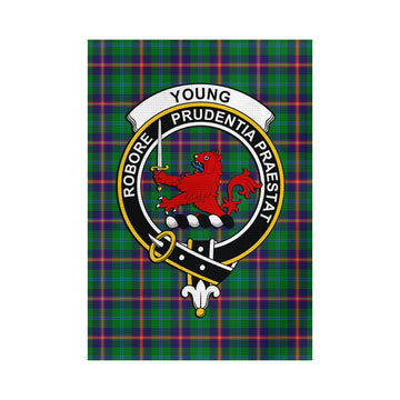 Young Tartan Flag with Family Crest - Tartan Vibes Clothing