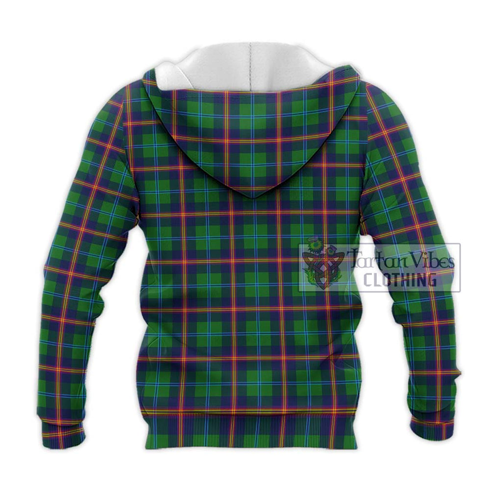 Young Tartan Knitted Hoodie with Family Crest DNA In Me Style - Tartanvibesclothing Shop