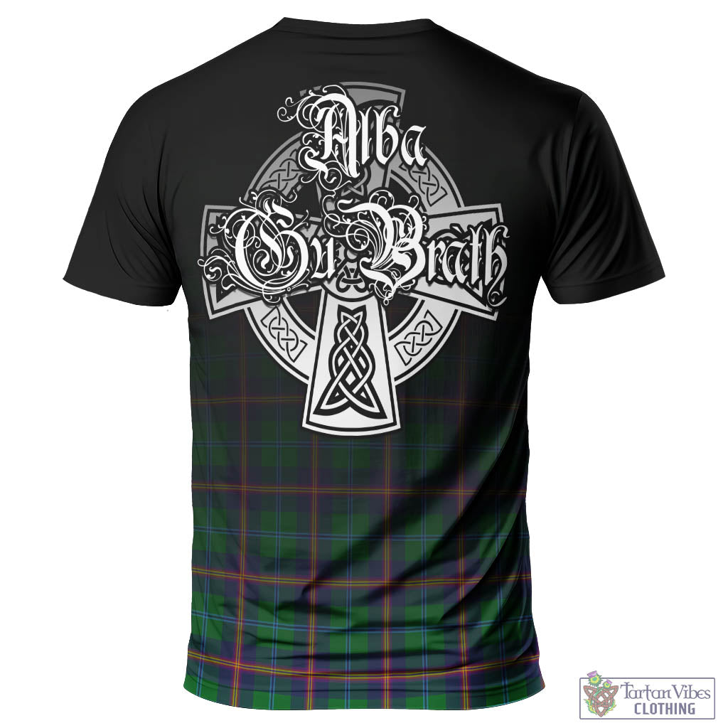 Tartan Vibes Clothing Young Modern Tartan T-Shirt Featuring Alba Gu Brath Family Crest Celtic Inspired