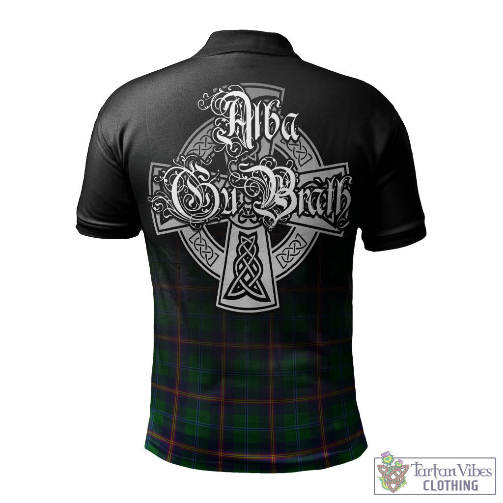 Tartan Vibes Clothing Young Modern Tartan Polo Shirt Featuring Alba Gu Brath Family Crest Celtic Inspired
