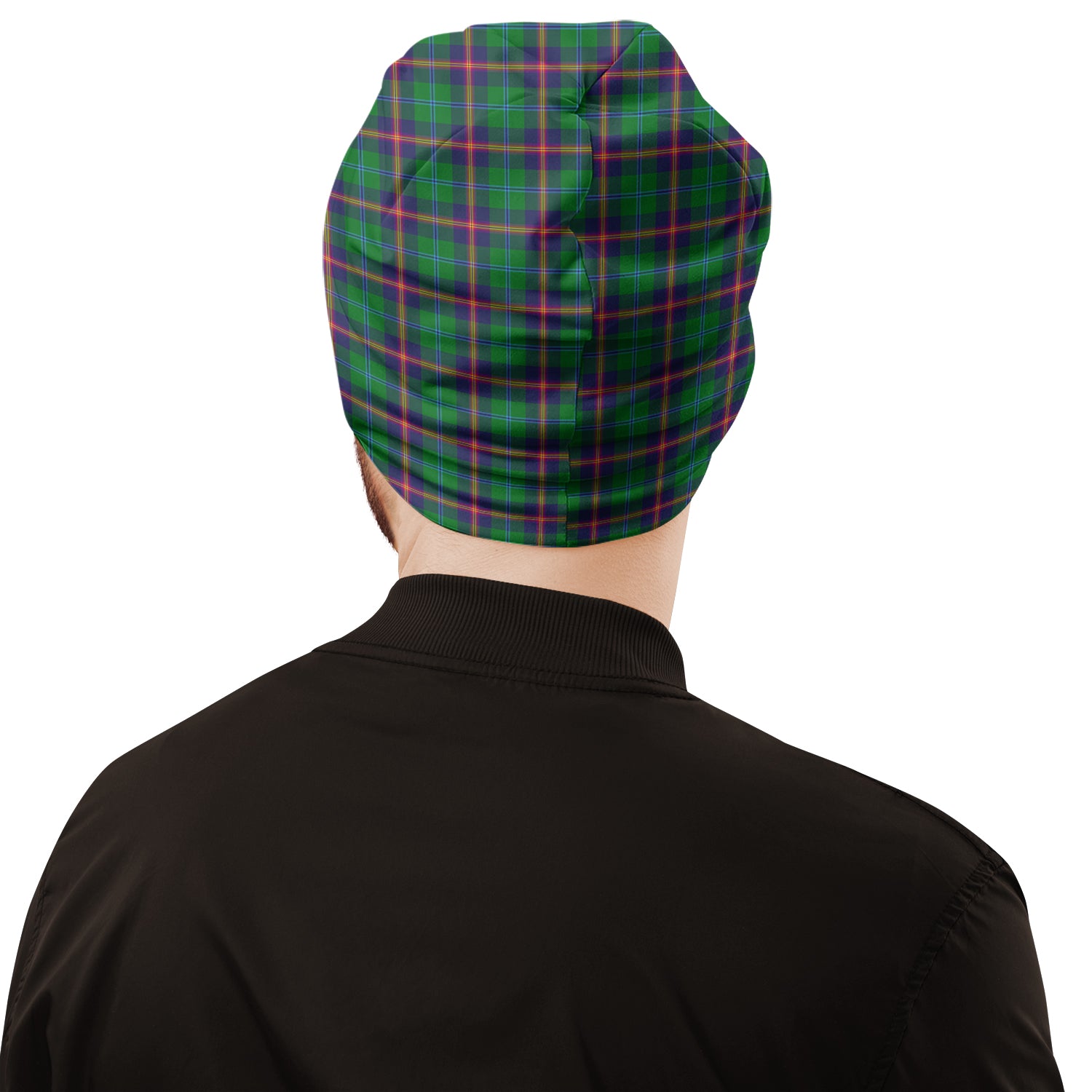 Young Tartan Beanies Hat with Family Crest - Tartan Vibes Clothing