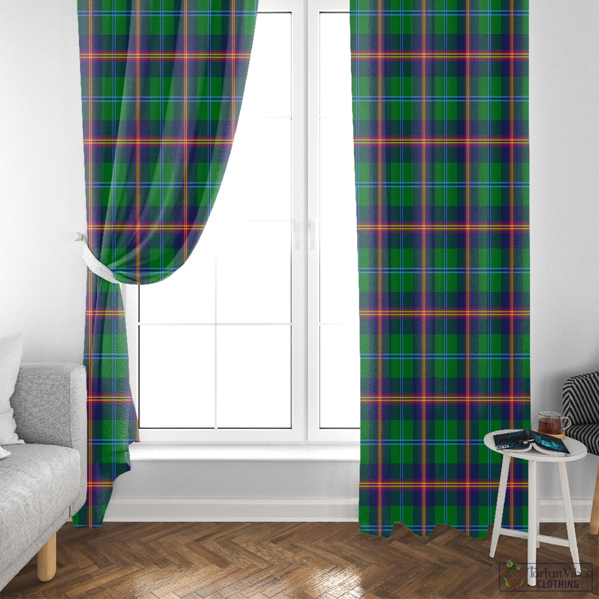 Young Modern Tartan Window Curtain
