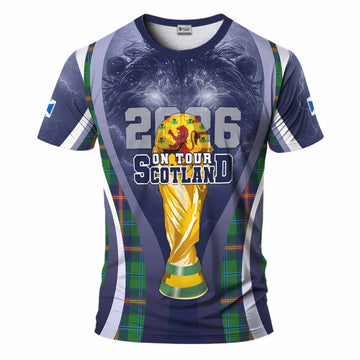 Young Scotland Football Tartan T-Shirt Scotland On Tour Trophy Style