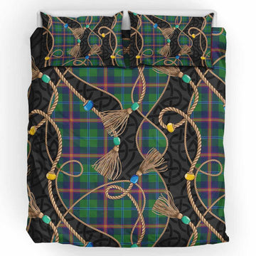 Young Scottish Tartan Twisted Ropes Stylized Bedding Set