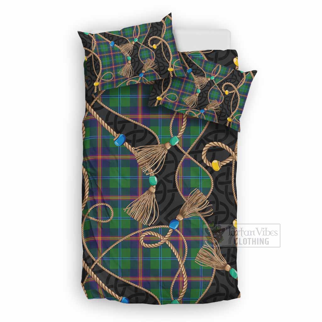 Young Scottish Tartan Twisted Ropes Stylized Bedding Set UK Bedding Set UK Double 79*79 inch - Tartan Vibes Clothing