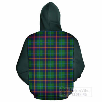 Young Tartan Accent Cotton Hoodie with Family Crest