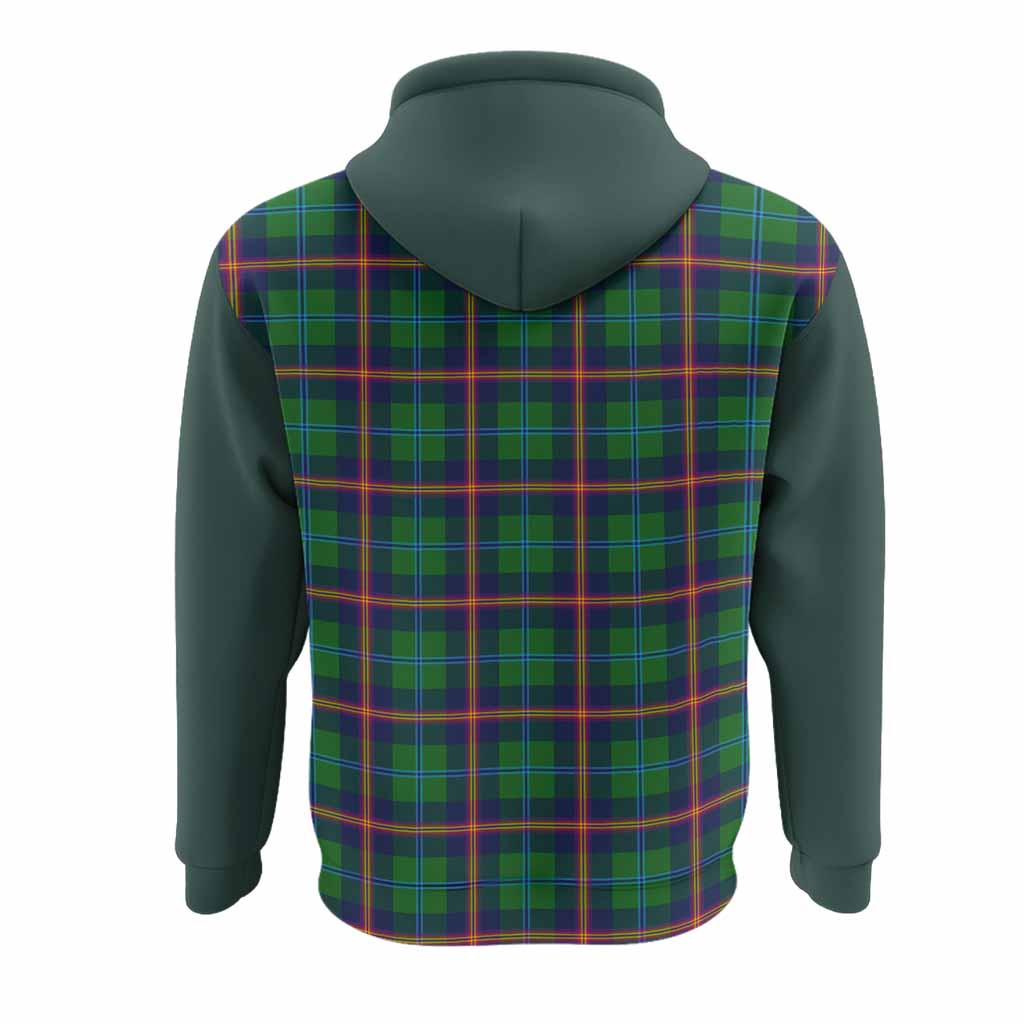 Young Tartan Accent Hoodie with Family Crest