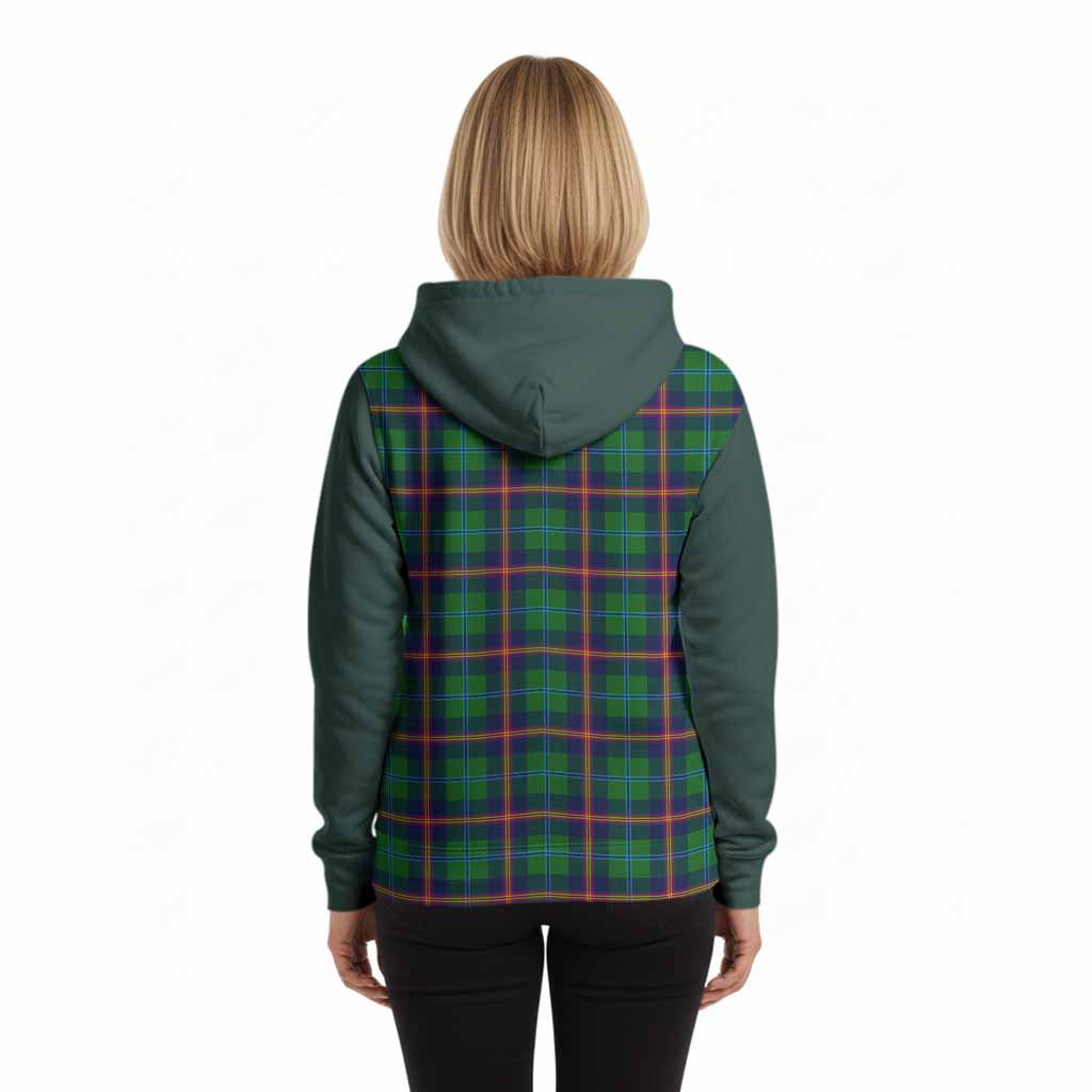 Young Tartan Accent Hoodie with Family Crest
