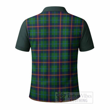 Young Tartan Accent Polo Shirt with Family Crest