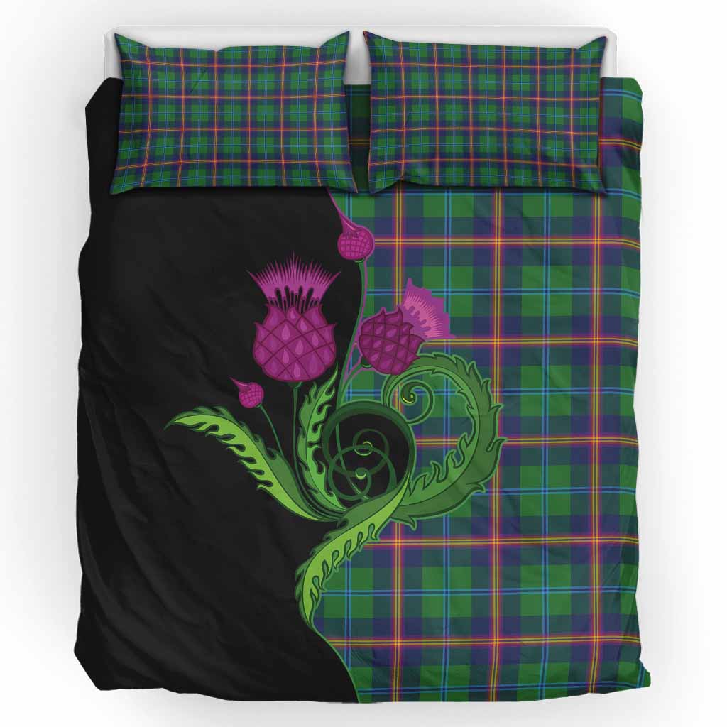 Young Tartan Bedding Set Traditional Scottish Thistle UK Bedding Set UK King 91*87 inch - Tartan Vibes Clothing