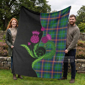 Young Tartan Blanket Traditional Scottish Thistle - Tartan Vibes Clothing
