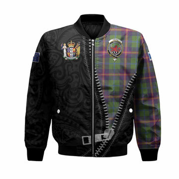 Young Tartan Bomber Jacket New Zealand Pattern Unique Zipper Stylized
