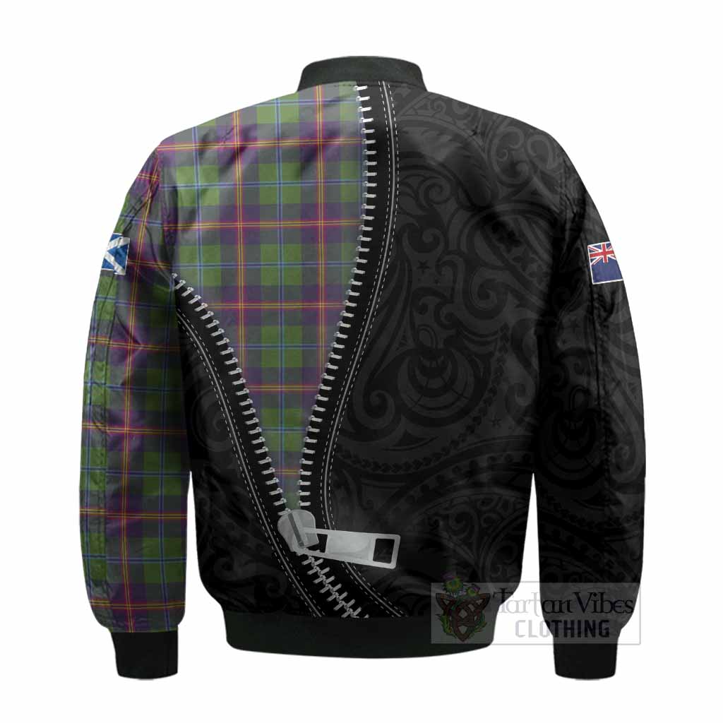 Young Tartan Bomber Jacket New Zealand Pattern Unique Zipper Stylized