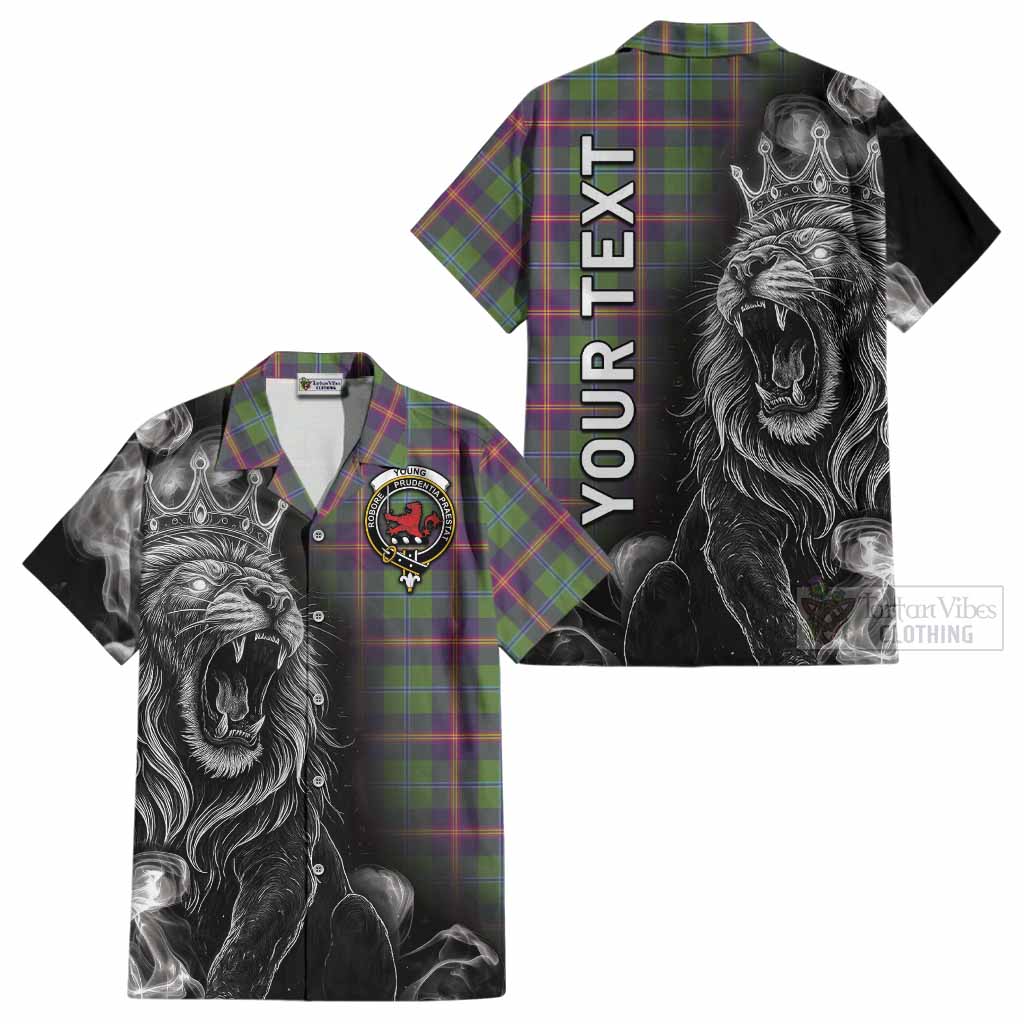 Young Tartan Cotton Hawaiian Shirt Roaring Lion Heritage