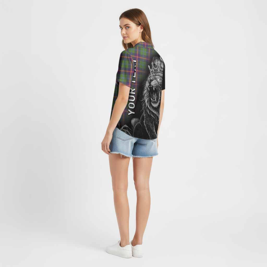 Young Tartan Cotton Hawaiian Shirt Roaring Lion Heritage