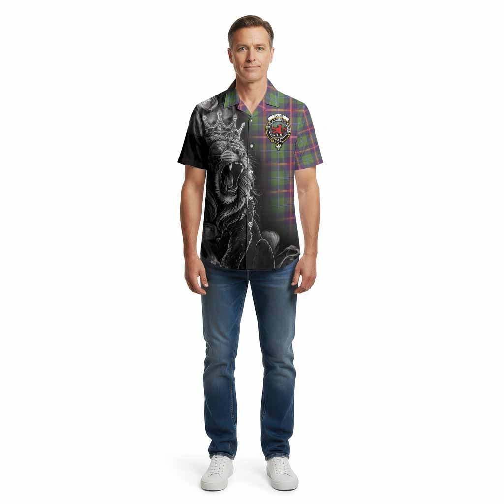 Young Tartan Cotton Hawaiian Shirt Roaring Lion Heritage