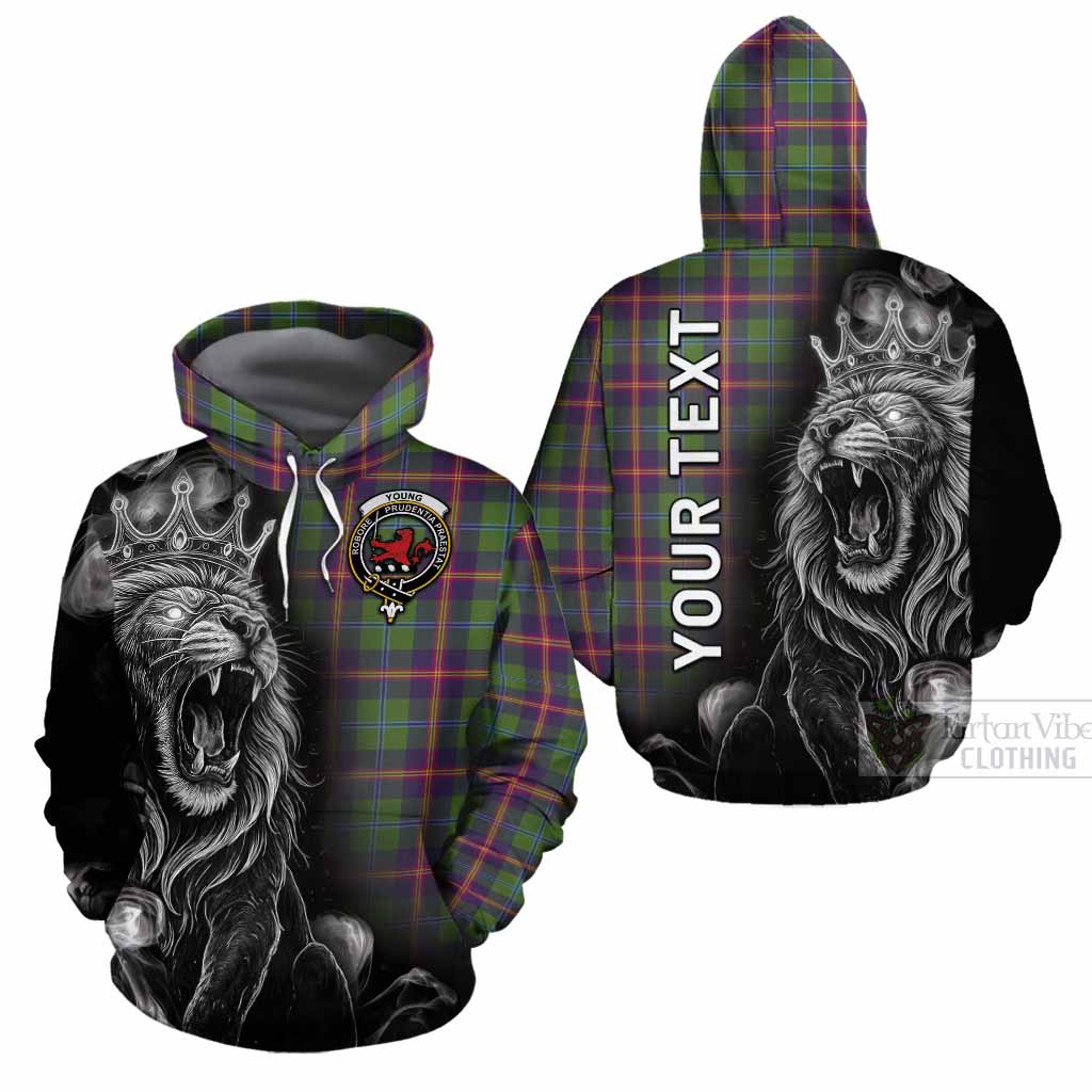 Young Tartan Cotton Hoodie Roaring Lion Heritage