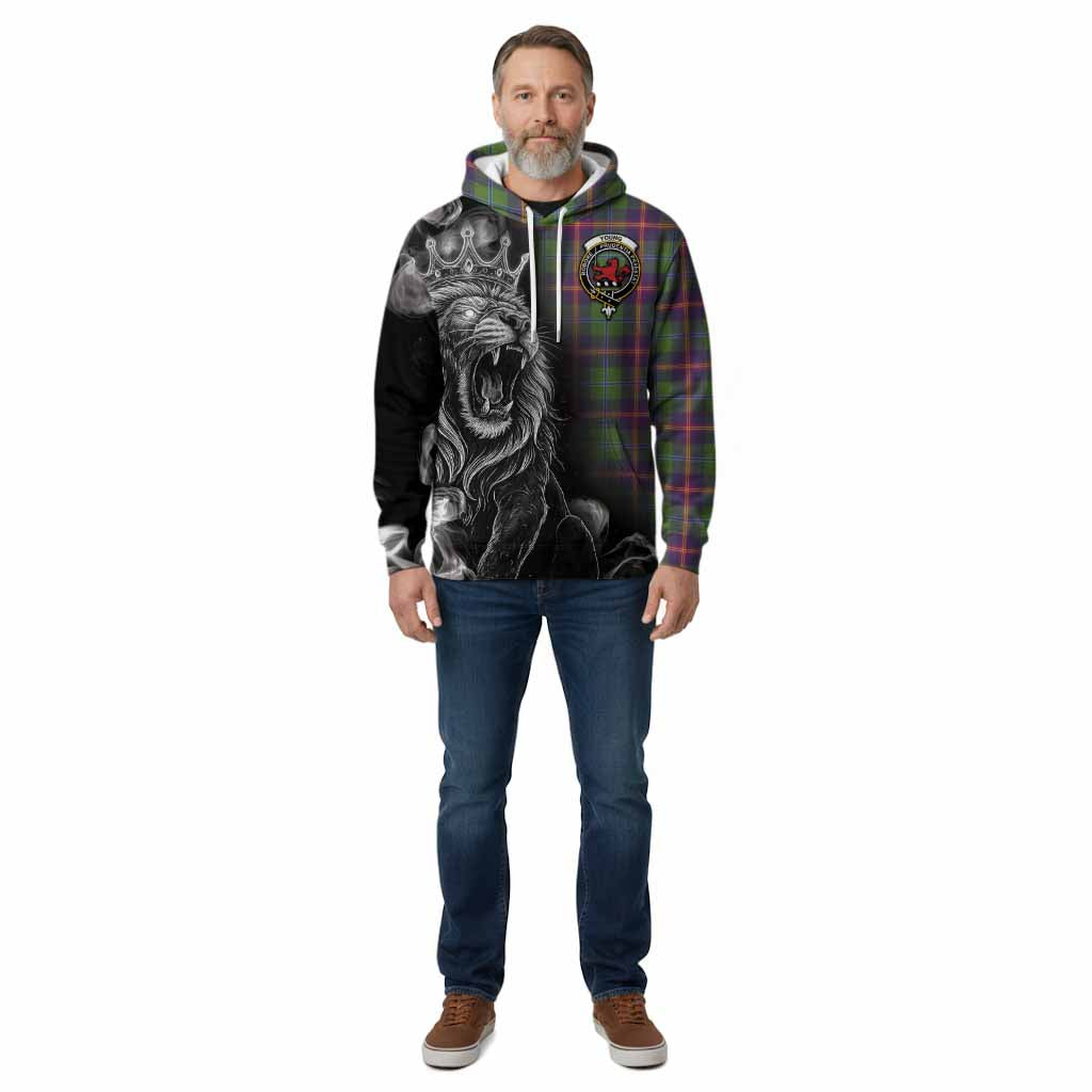Young Tartan Cotton Hoodie Roaring Lion Heritage