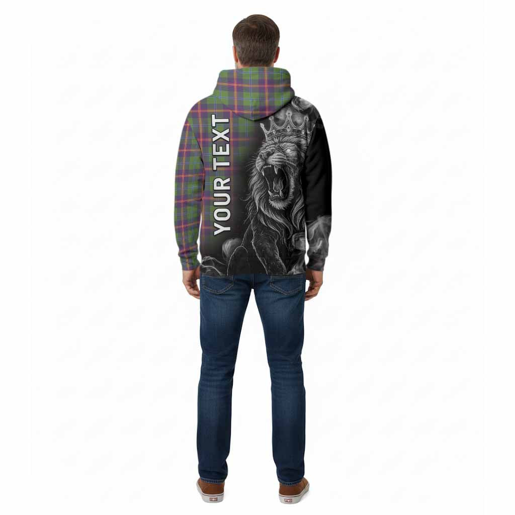 Young Tartan Cotton Hoodie Roaring Lion Heritage