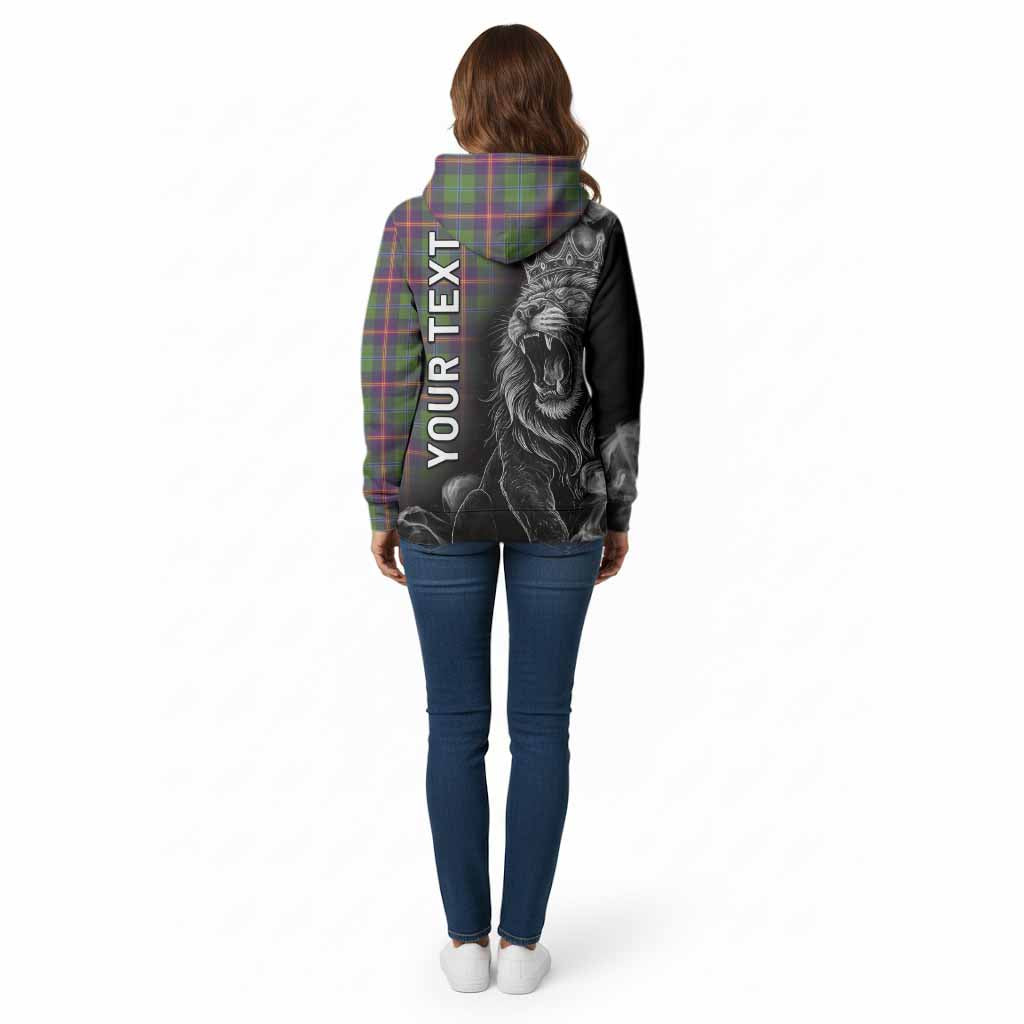 Young Tartan Cotton Hoodie Roaring Lion Heritage