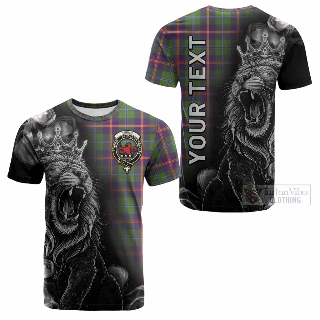 Young Tartan Cotton T-shirt Roaring Lion Heritage