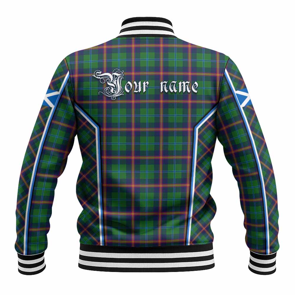 Young Tartan Crest Baseball Jacket Scotland Coat of Arm Flag Style - Tartan Vibes Clothing