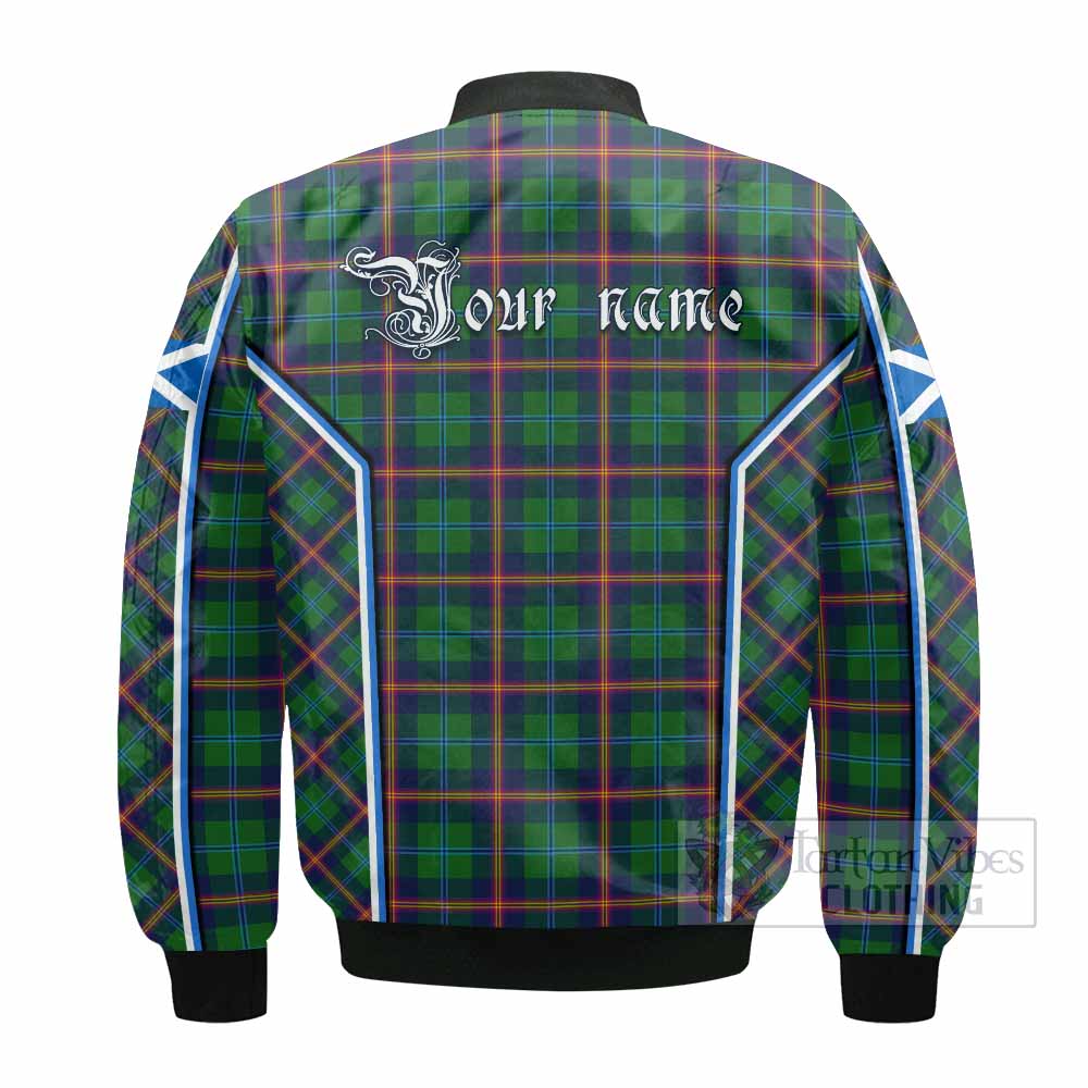Young Tartan Crest Bomber Jacket Scotland Coat of Arm Flag Style - Tartan Vibes Clothing