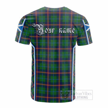 Young Tartan Crest Cotton T-shirt Scotland Coat of Arm Flag Style - Tartan Vibes Clothing