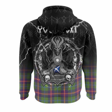 Young Tartan Crest Hoodie Celtic Odin's Raven Legacy