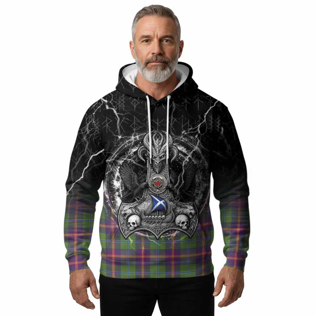 Young Tartan Crest Hoodie Celtic Odin's Raven Legacy