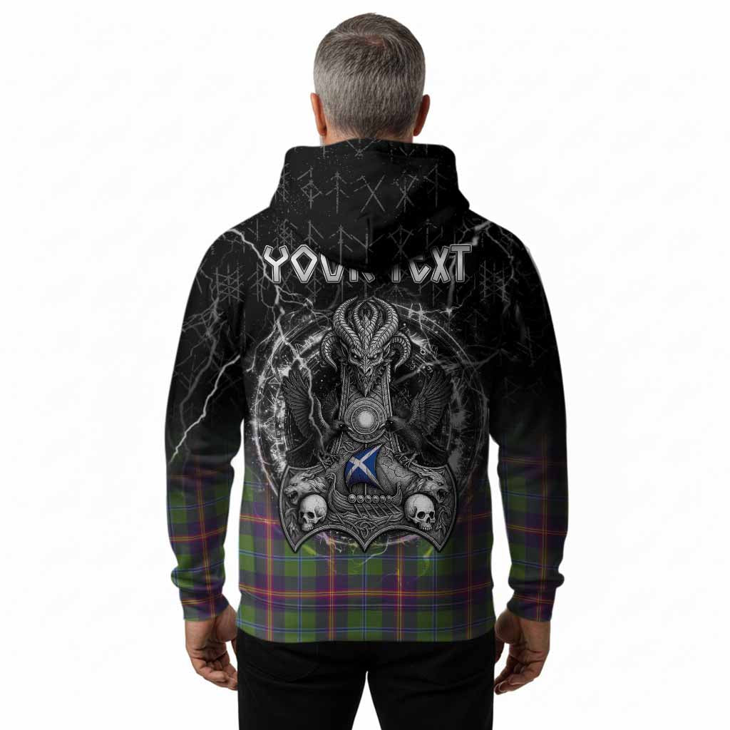 Young Tartan Crest Hoodie Celtic Odin's Raven Legacy