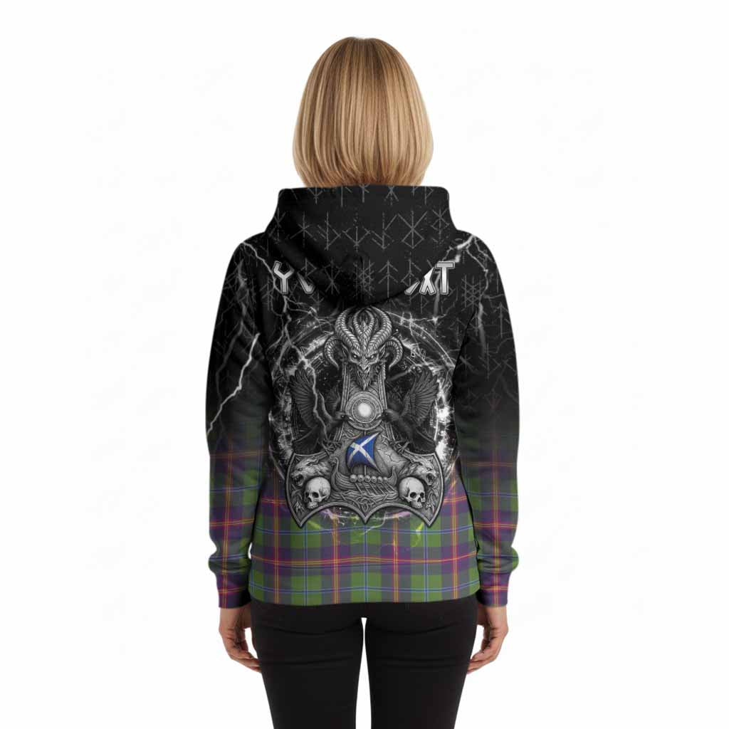 Young Tartan Crest Hoodie Celtic Odin's Raven Legacy