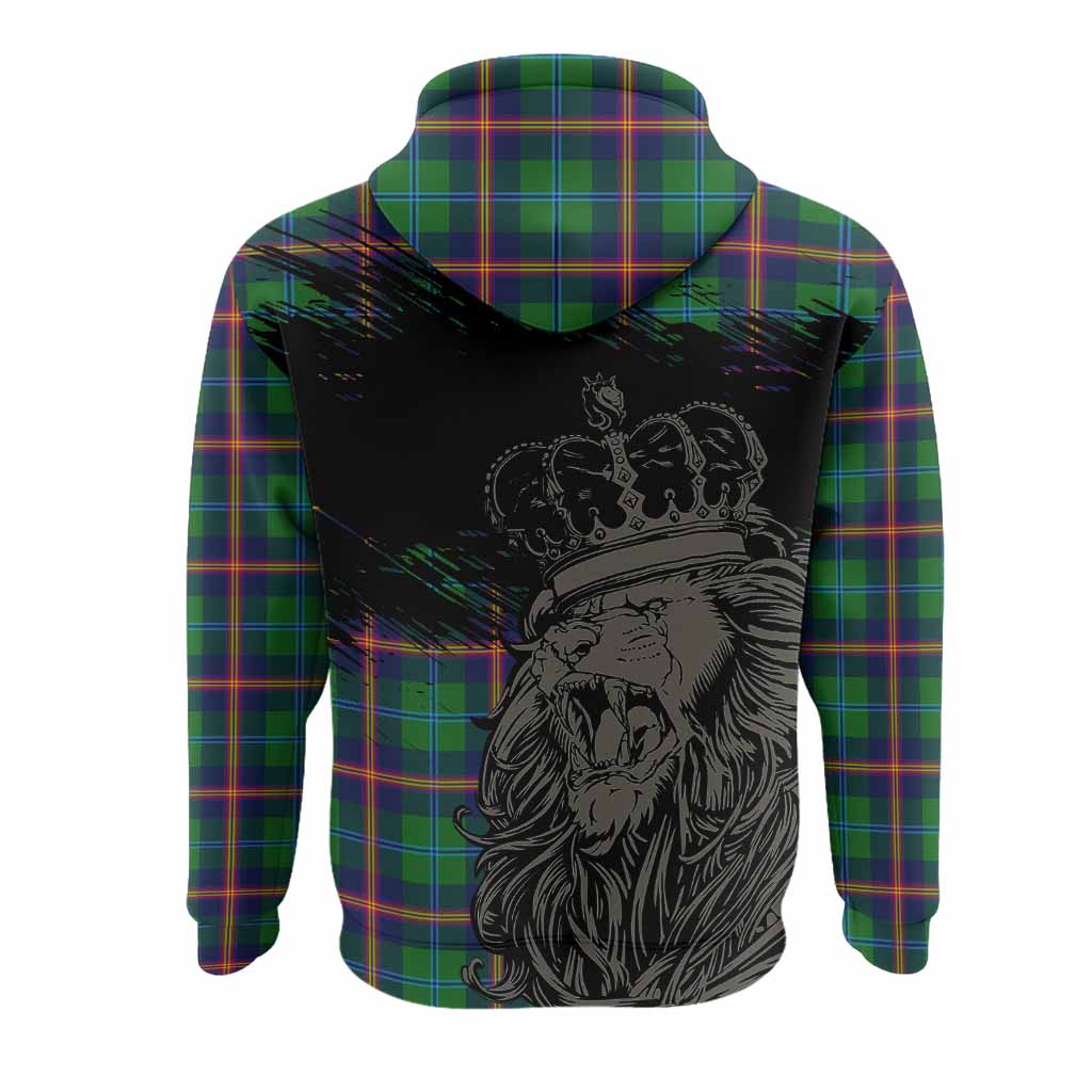 Young Tartan Crest Hoodie Crowned Lion Heritage Style