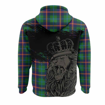 Young Tartan Crest Hoodie Crowned Lion Heritage Style