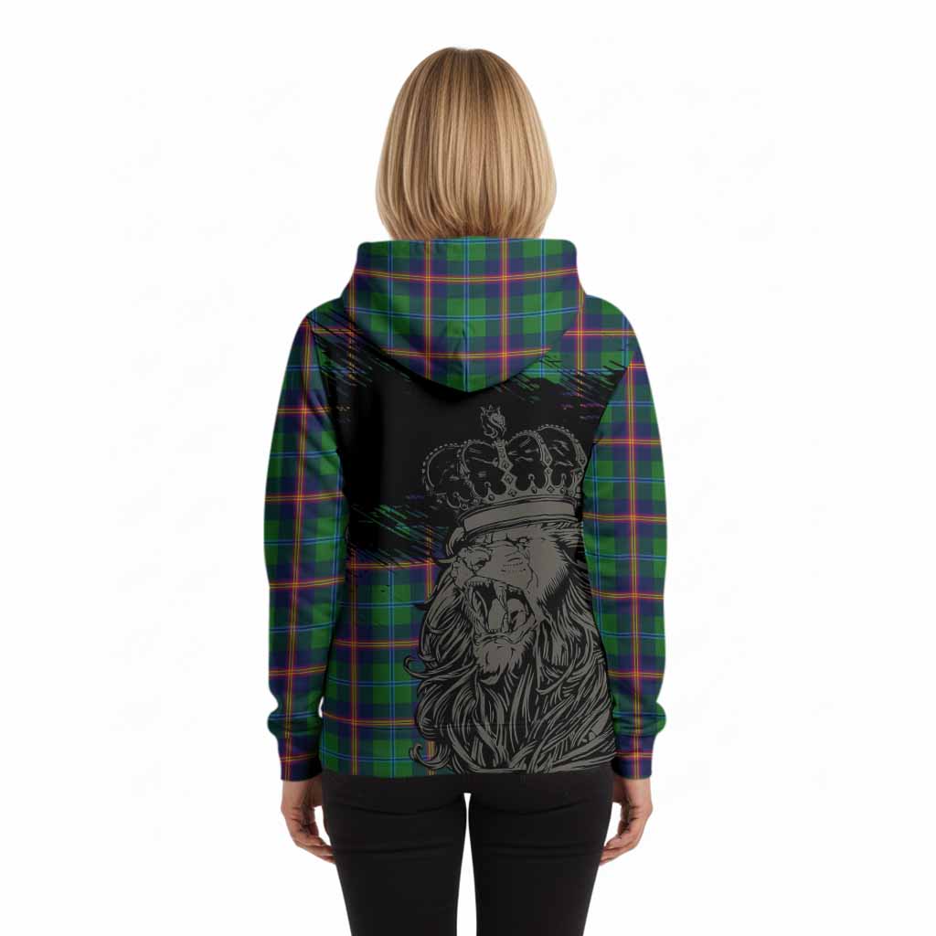 Young Tartan Crest Hoodie Crowned Lion Heritage Style