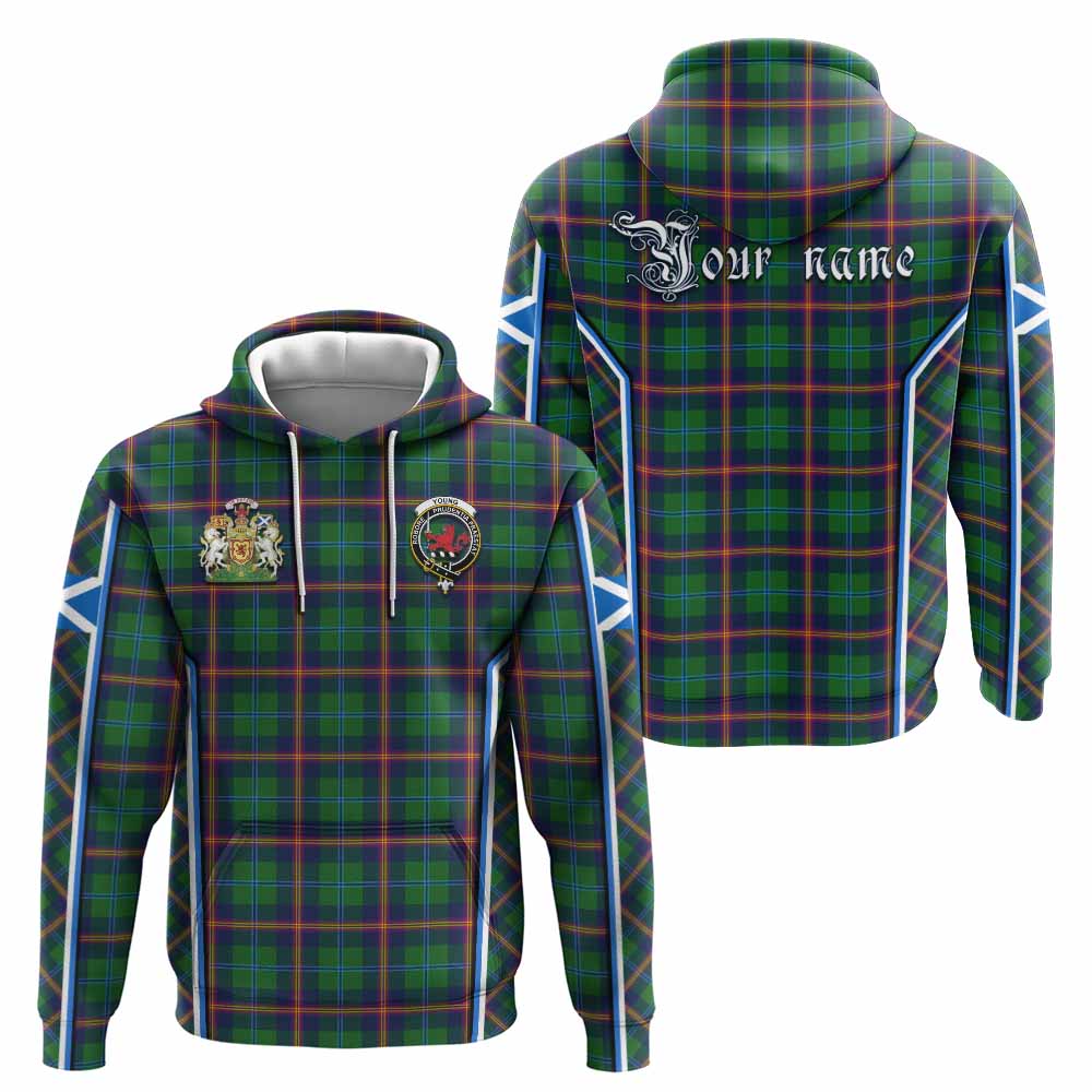 Young Tartan Crest Hoodie Scotland Coat of Arm Flag Style - Tartan Vibes Clothing