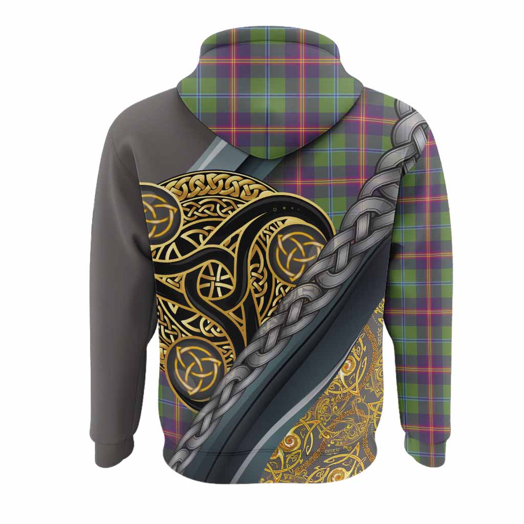 Young Tartan Crest Hoodie Scottish Triskele Celtic