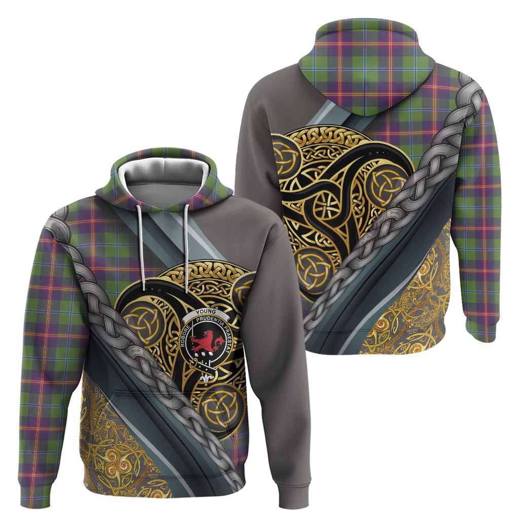 Young Tartan Crest Hoodie Scottish Triskele Celtic